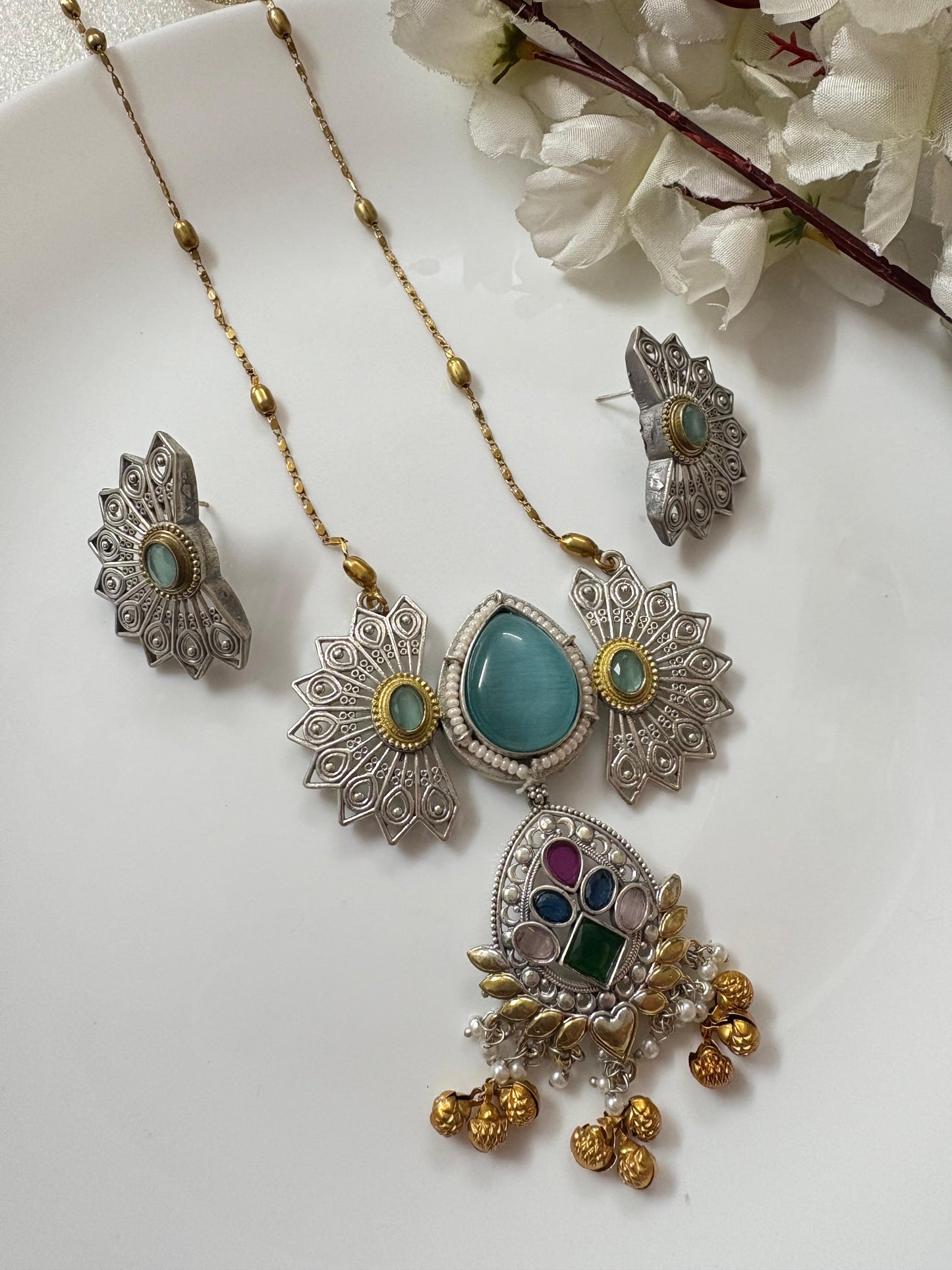 Heritage Inspired Peacock Design Necklace