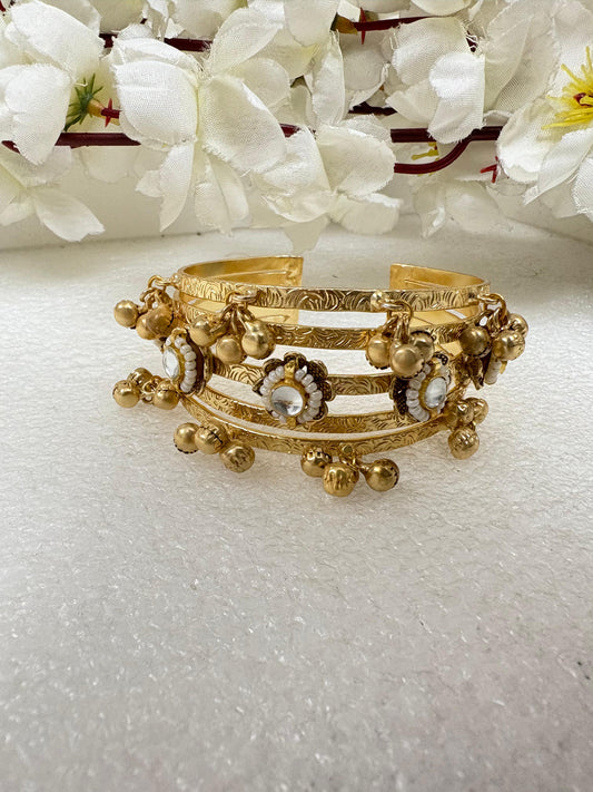 Antique Gold-Plated with Ghungroo bangles