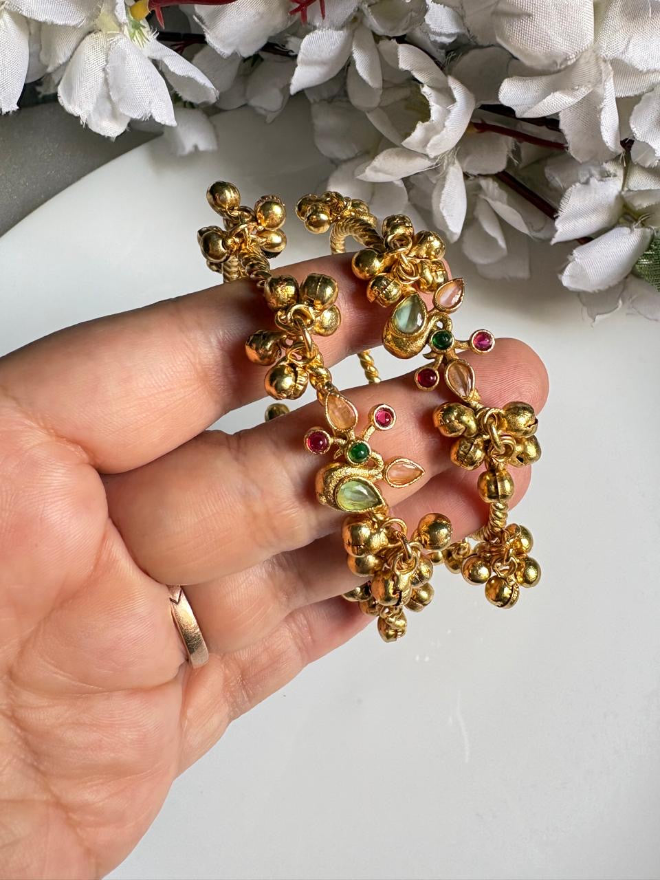 Maharani Kundan Charm Bangles