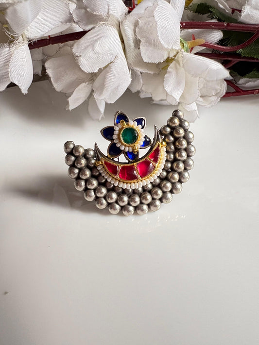 Handcrafted Floral Oxidized Accessory