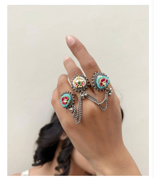 Shahi Multi-Finger Ring