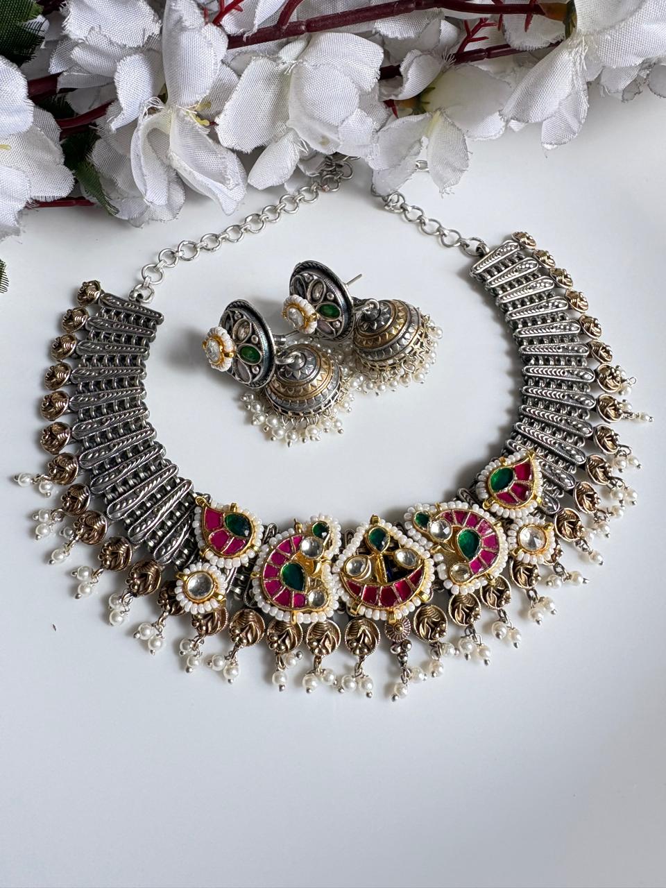 Heritage Inspired Multicolour Choker Jewellery