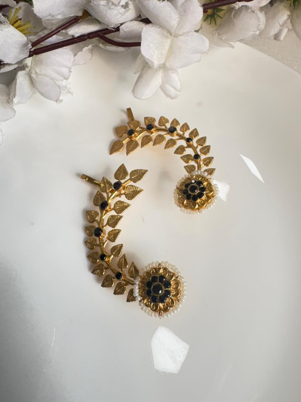 Handcrafted Kashmiri Floral Long Earrings