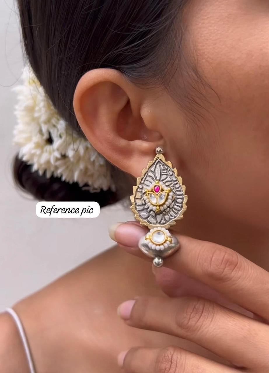Heritage Polki Kundan Earrings