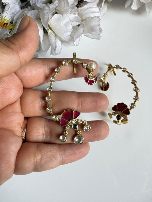 Ruby Bloom Ear Cuff Collection