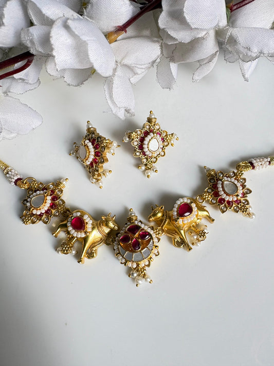 Royal Radiance Kundan Fusion Necklace