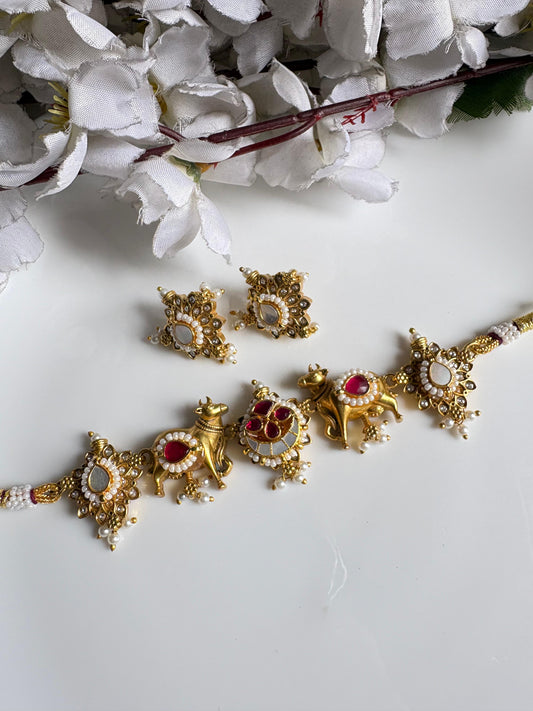 Royal Radiance Kundan Fusion Necklace