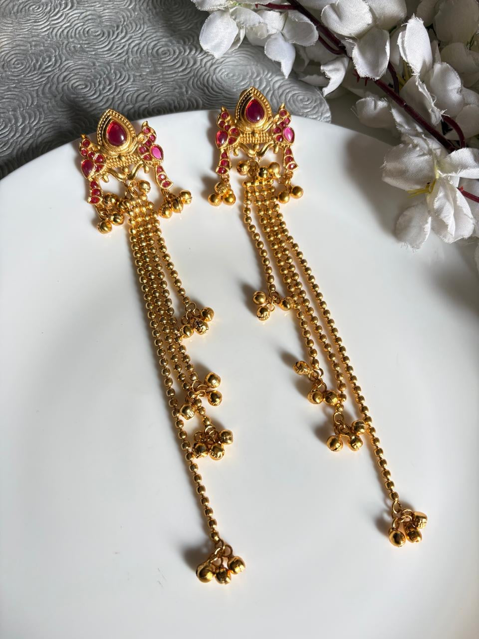 ROYAL PACHI KUNDAN EARRINGS
