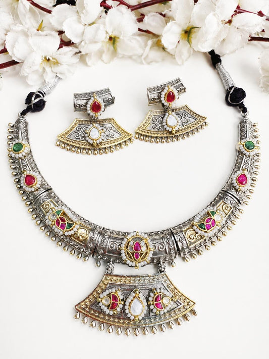 Rajwadi Heritage Pendant Necklace