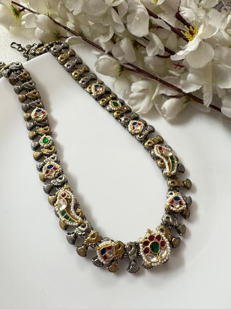 Royal Heritage Peacock Necklace