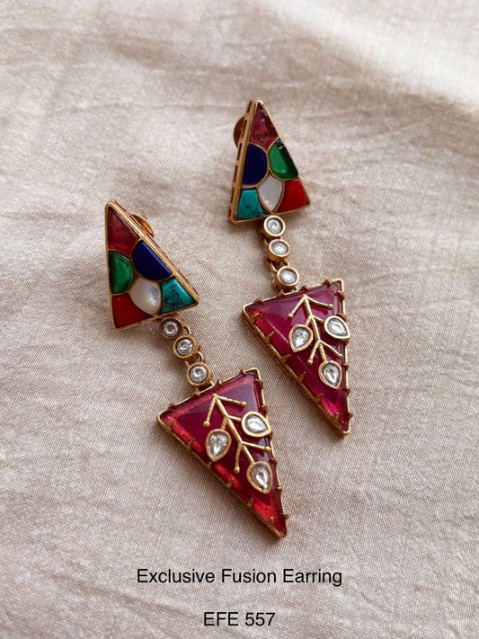 Riwaayat Geometric Fusion Earrings