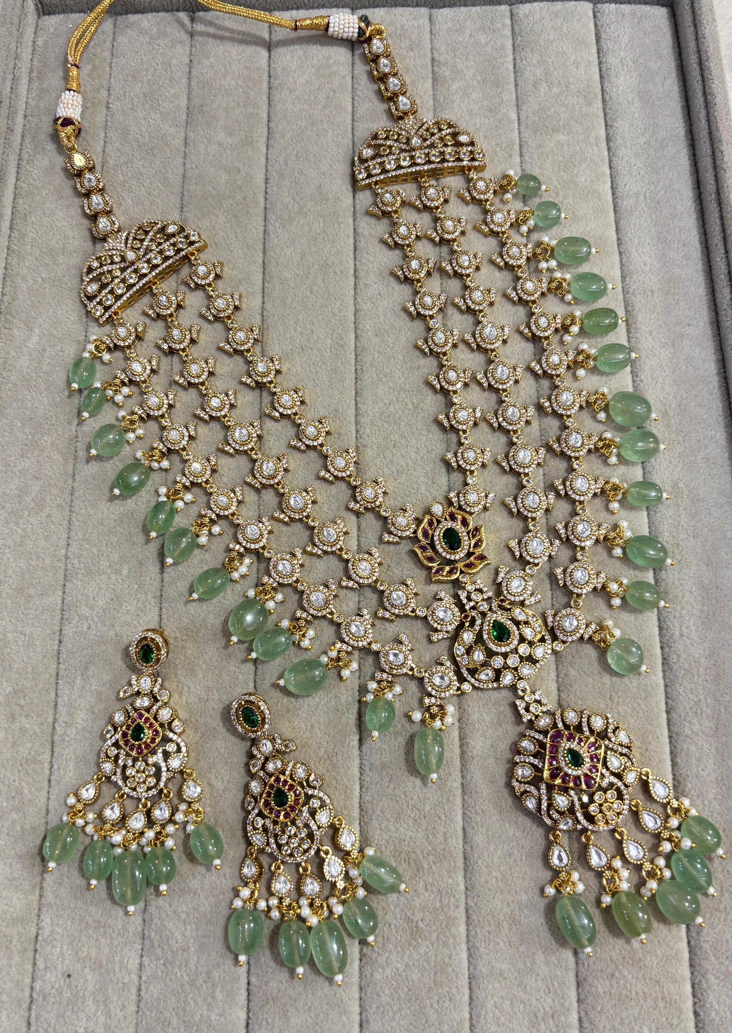 Royal Polki Choker with Matching Earrings