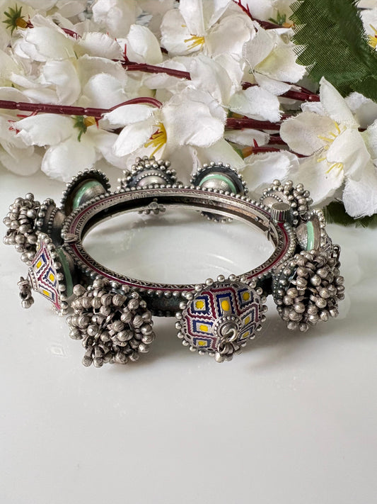 Traditional Oxidised Ghungroo Bangle🦋🦋
