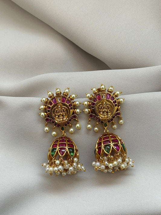 Meenakari Jadau Kundan Jhumka💖