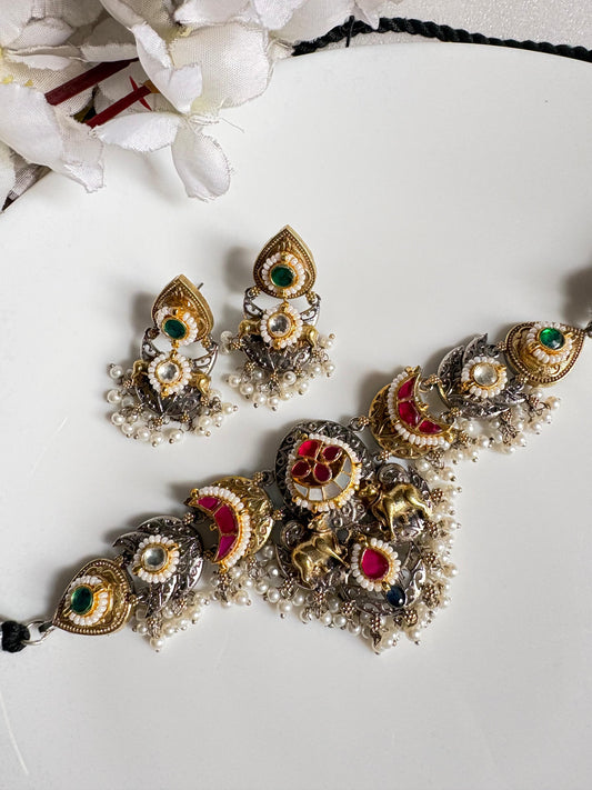 Noor Mahal Kundan Pearl Choker