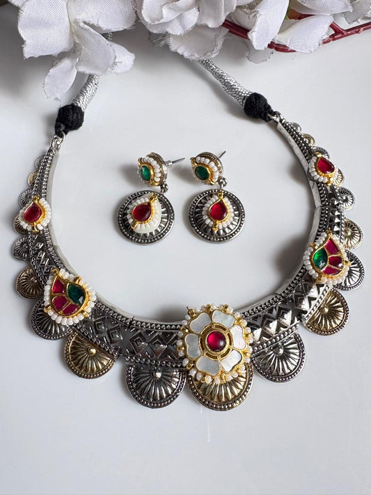 Pachi Kundan Heritage Necklace