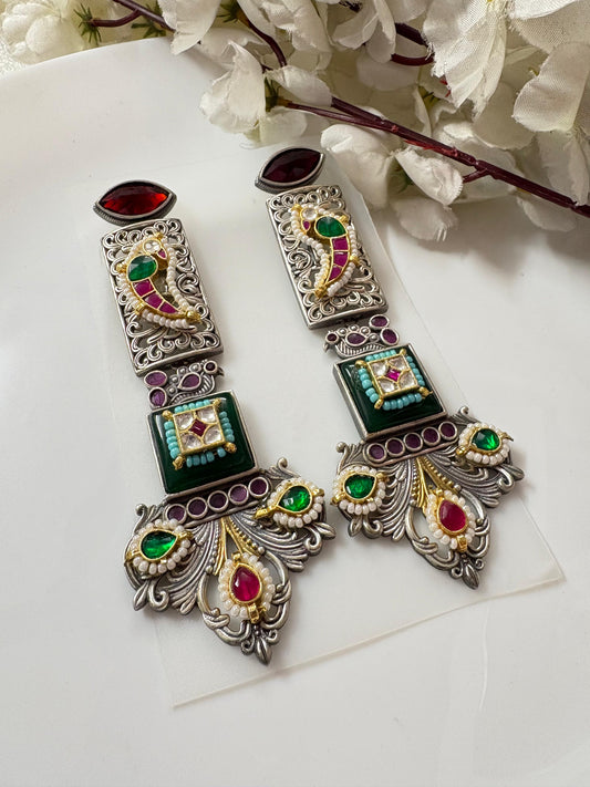 Charm Traditional Kundan Earrings"