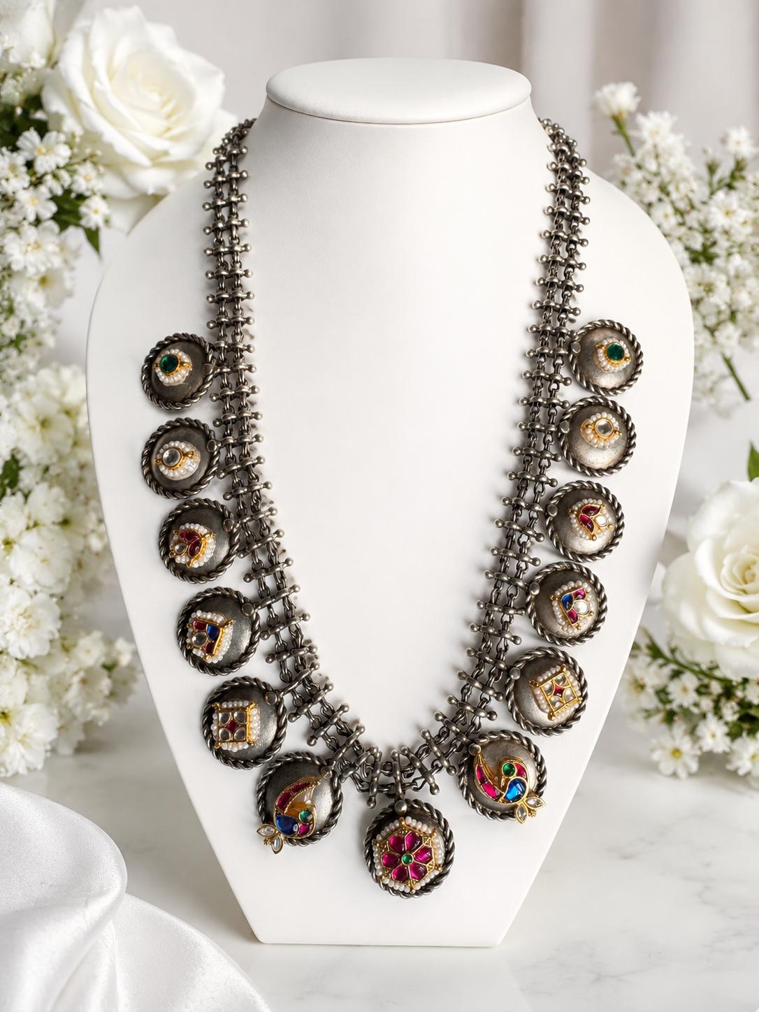 Royal Silver Antique Necklac