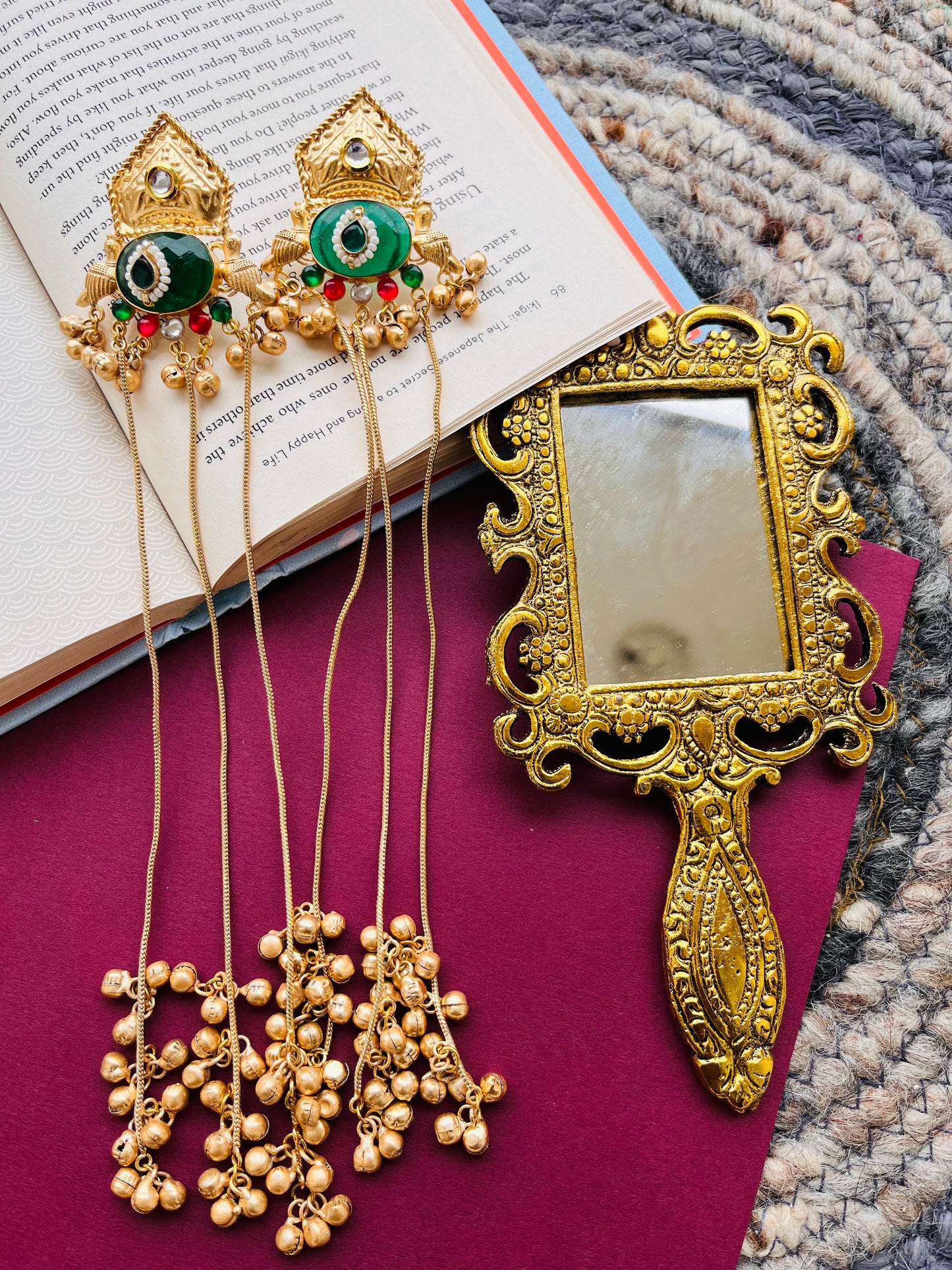 Antique Gold Dangler Earrings🦋🦋