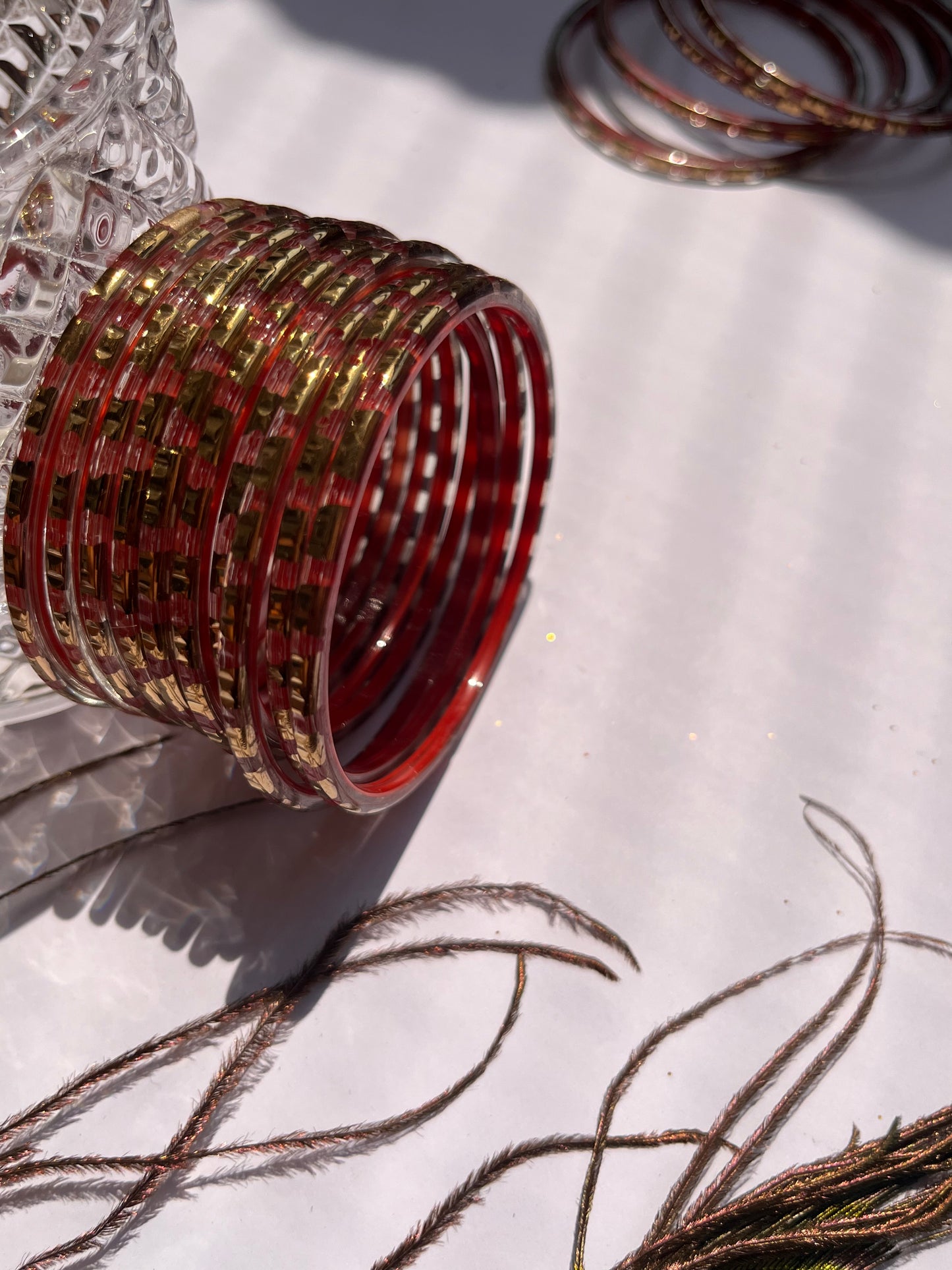 Set of 24 Plain metal bangles