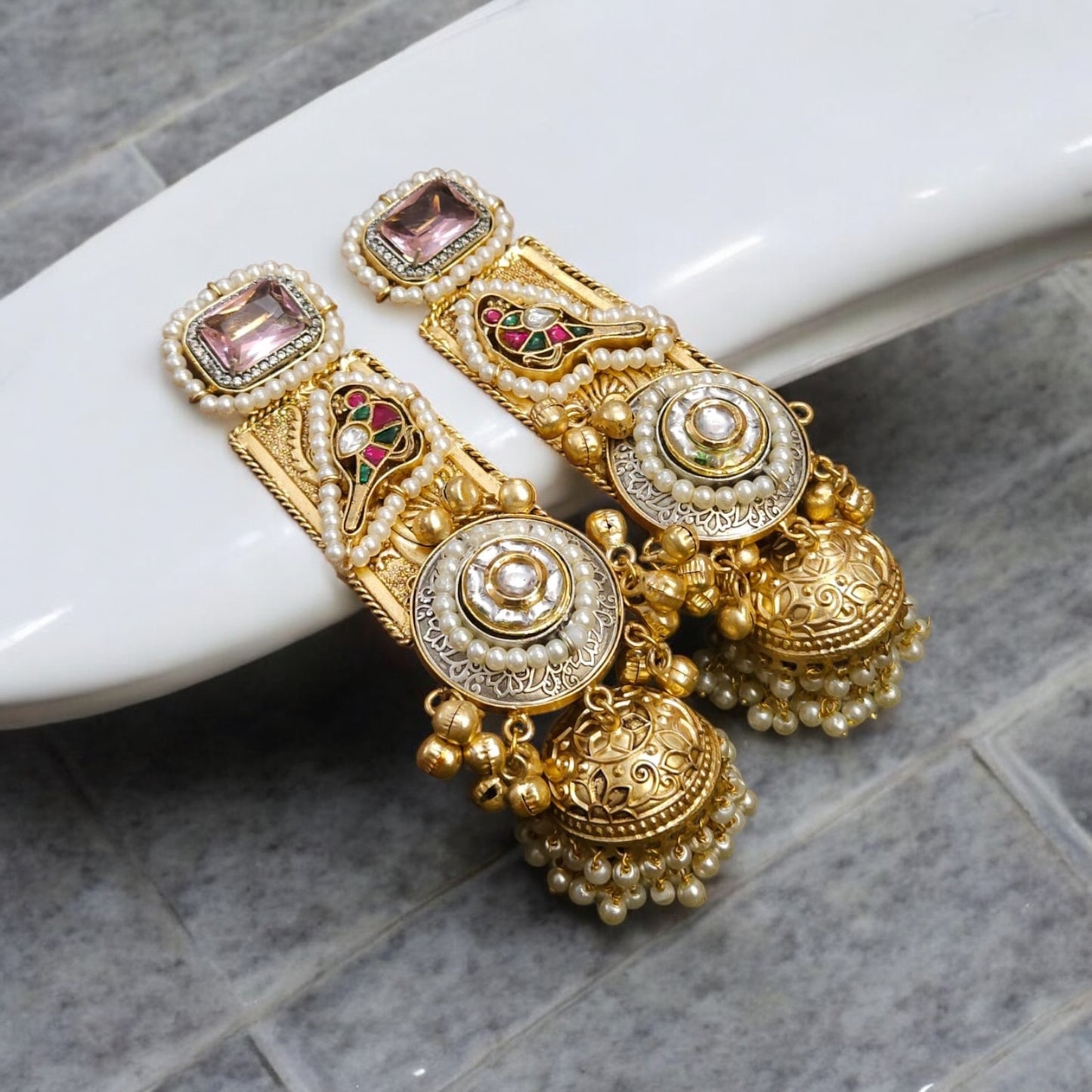 Chandbali-Style Jhumkas