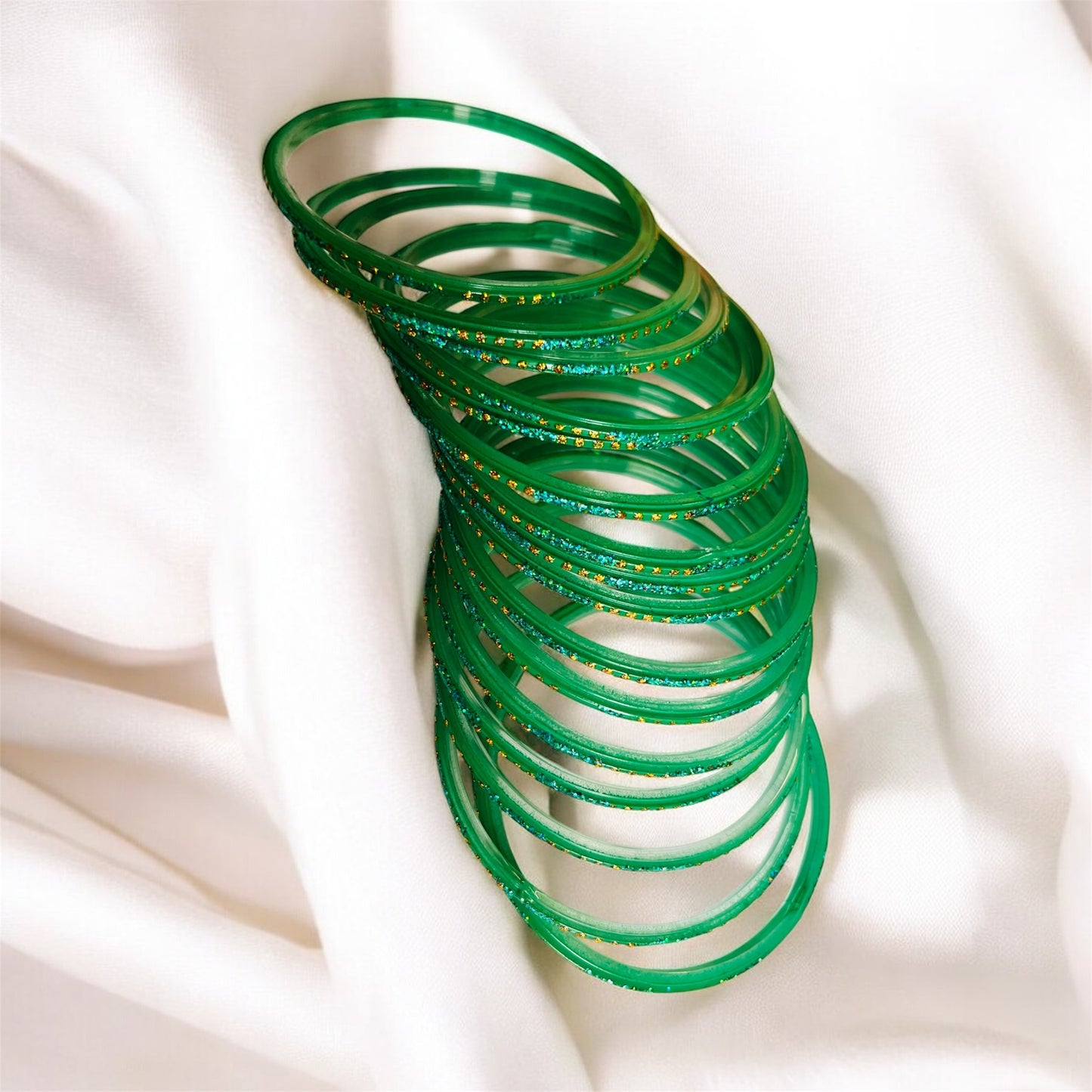 Set of 24 Plain metal bangles