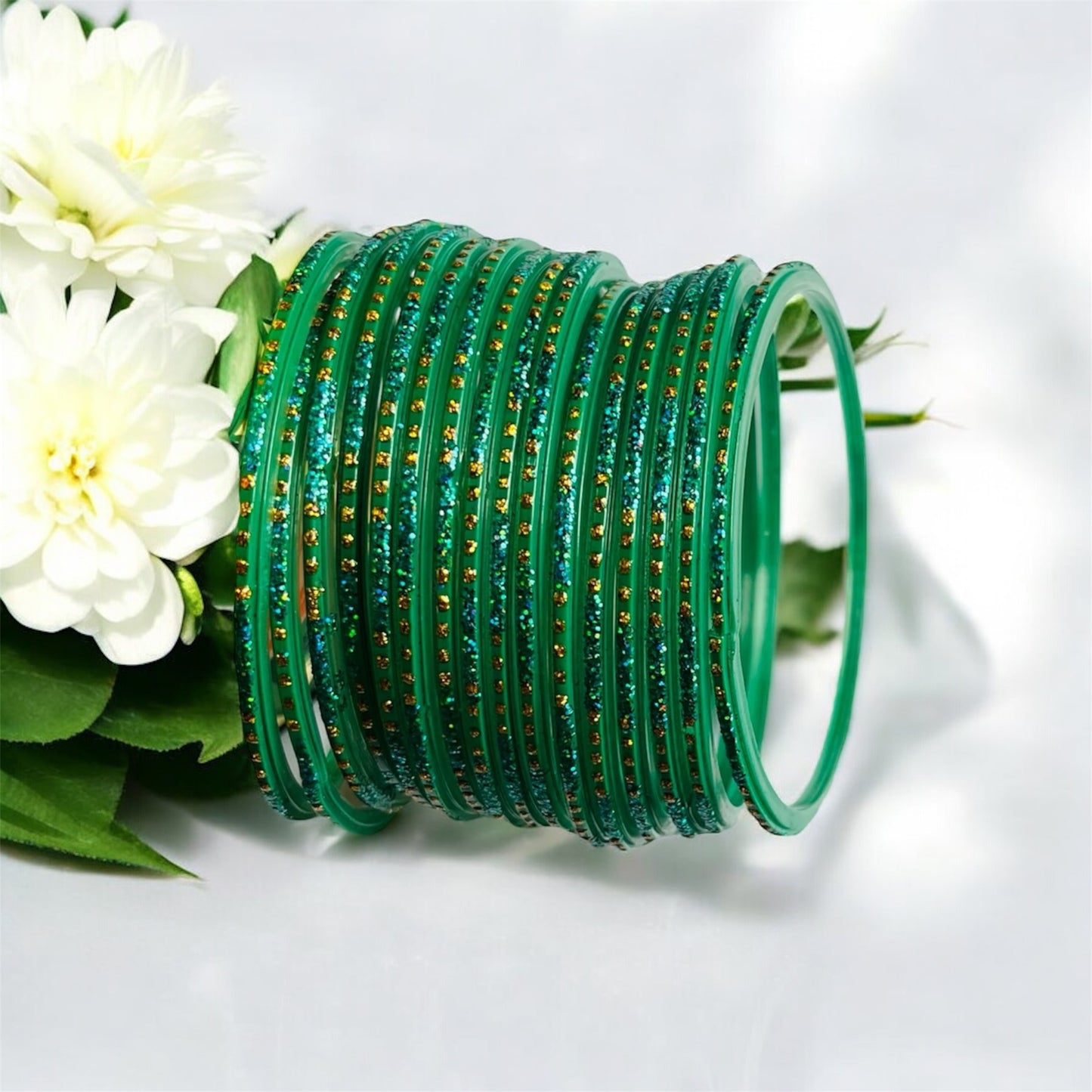Set of 24 Plain metal bangles