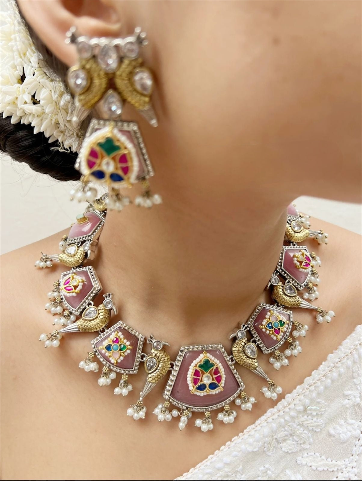 Royal Peacock Meenakari Necklace Set🦋🦋