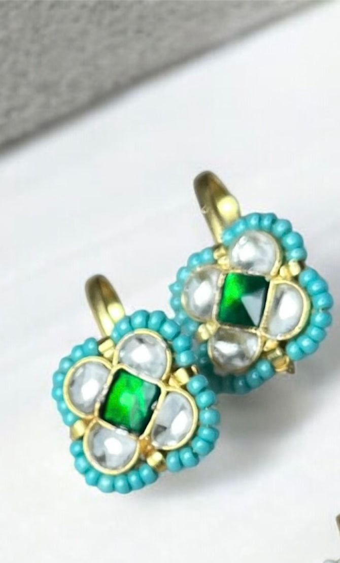 Gold Polish Silver Hoops
