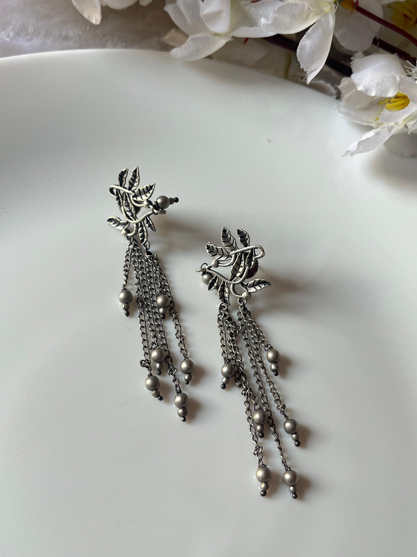 Naaz Tribal Oxidised Jhumkas