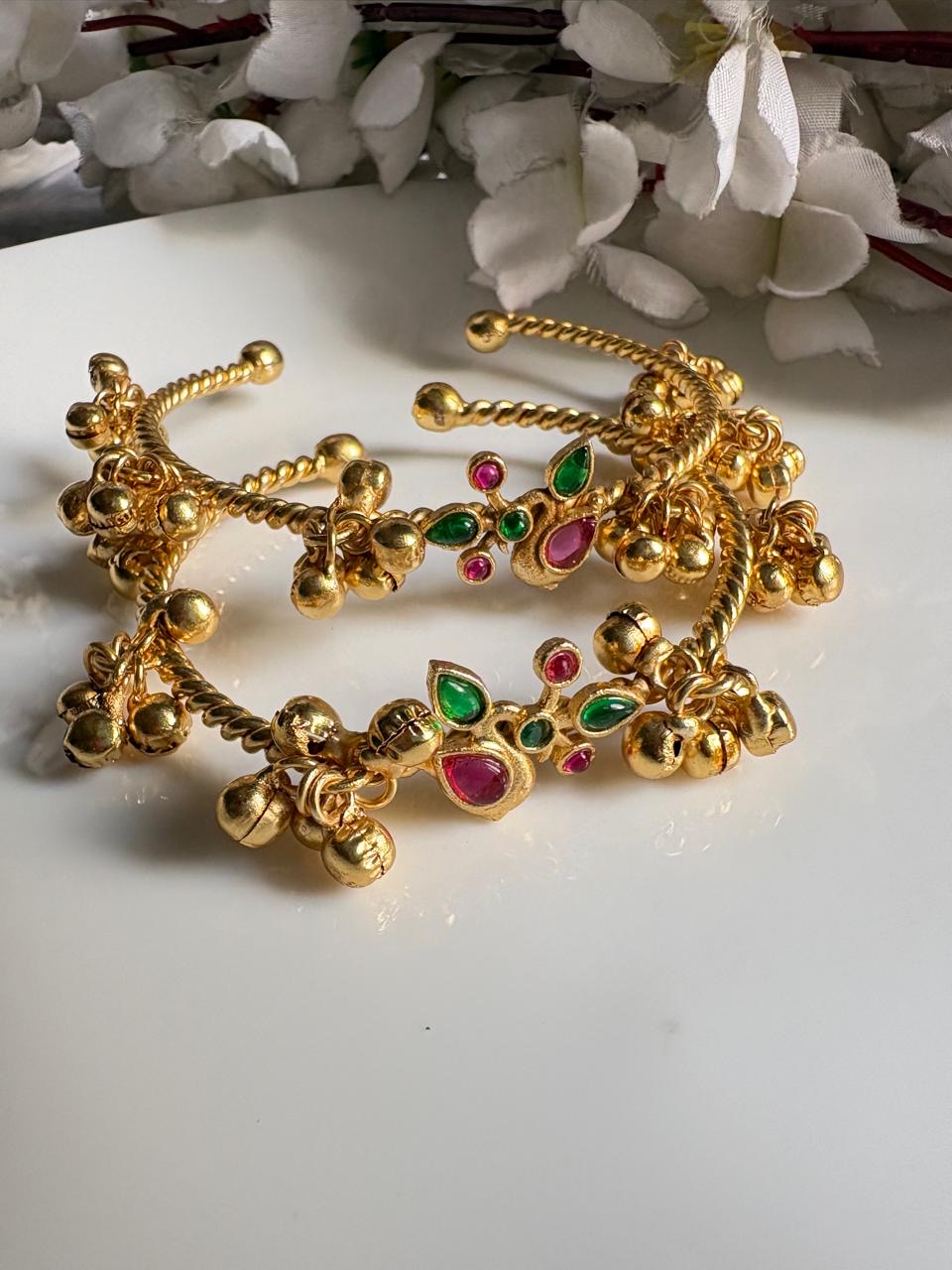 Maharani Kundan Charm Bangles