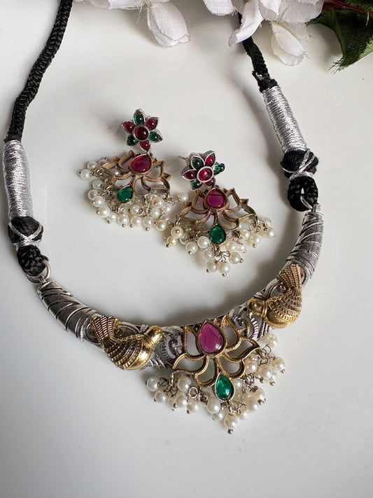 Heritage Peacock Lotus Statement Set