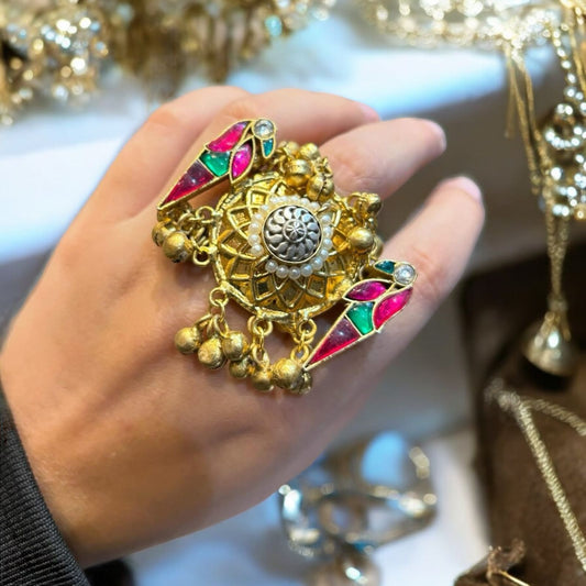 A Glimpse into the World of Timeless Elegance: Pachi Kundan Rings