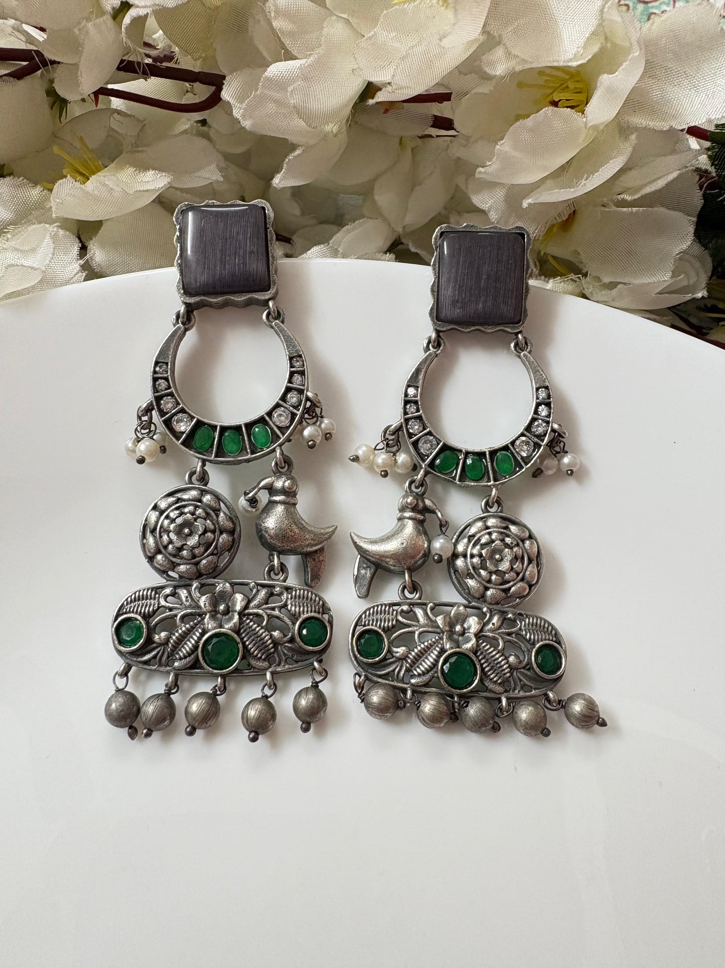Zehra Fusion Tassel Danglers