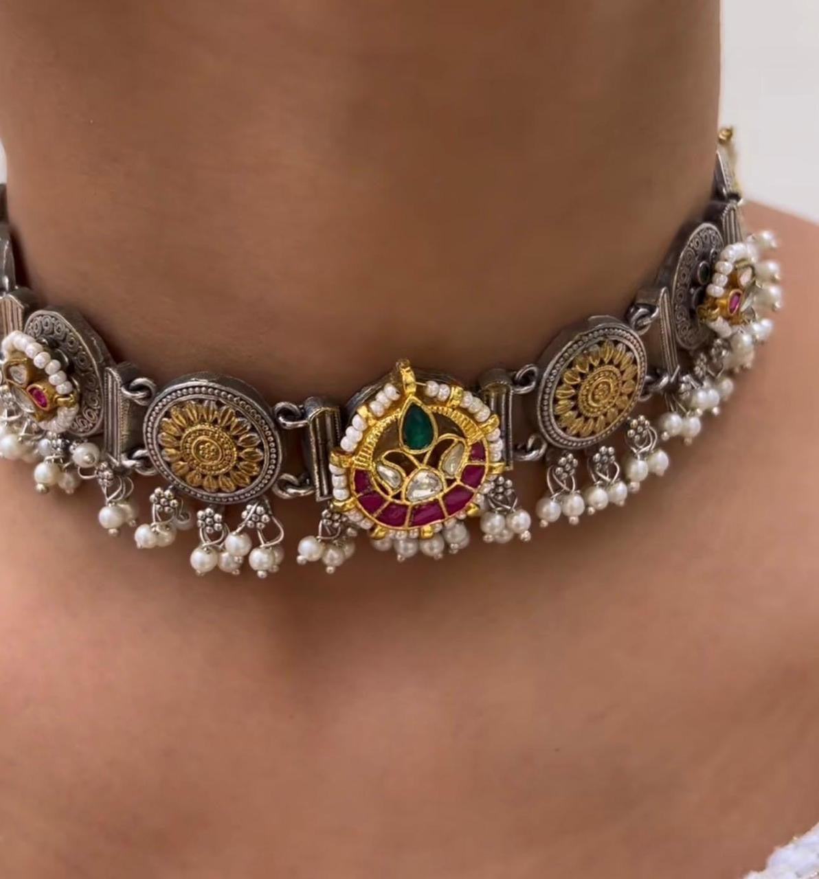 Royal Pachi Kundan Choker Set
