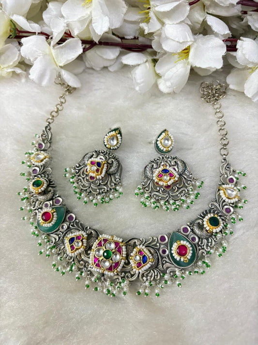 Kundan & Ruby Antique Necklace🦋🦋