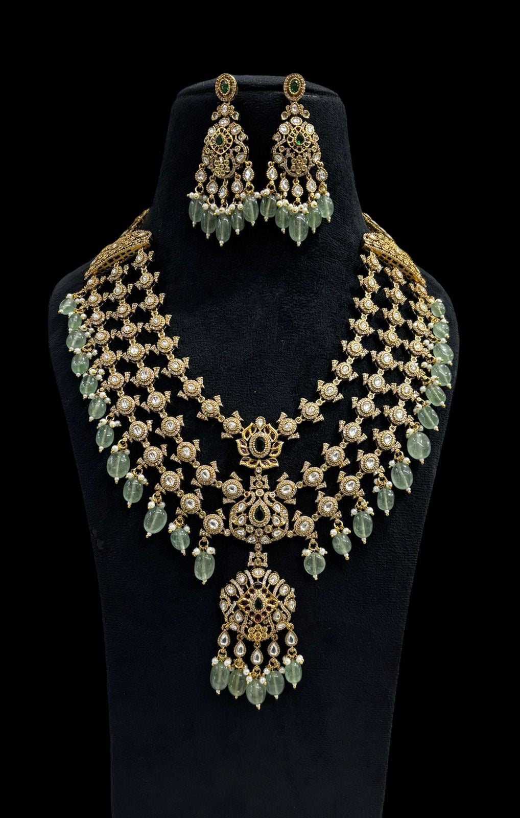 Royal Polki Choker with Matching Earrings