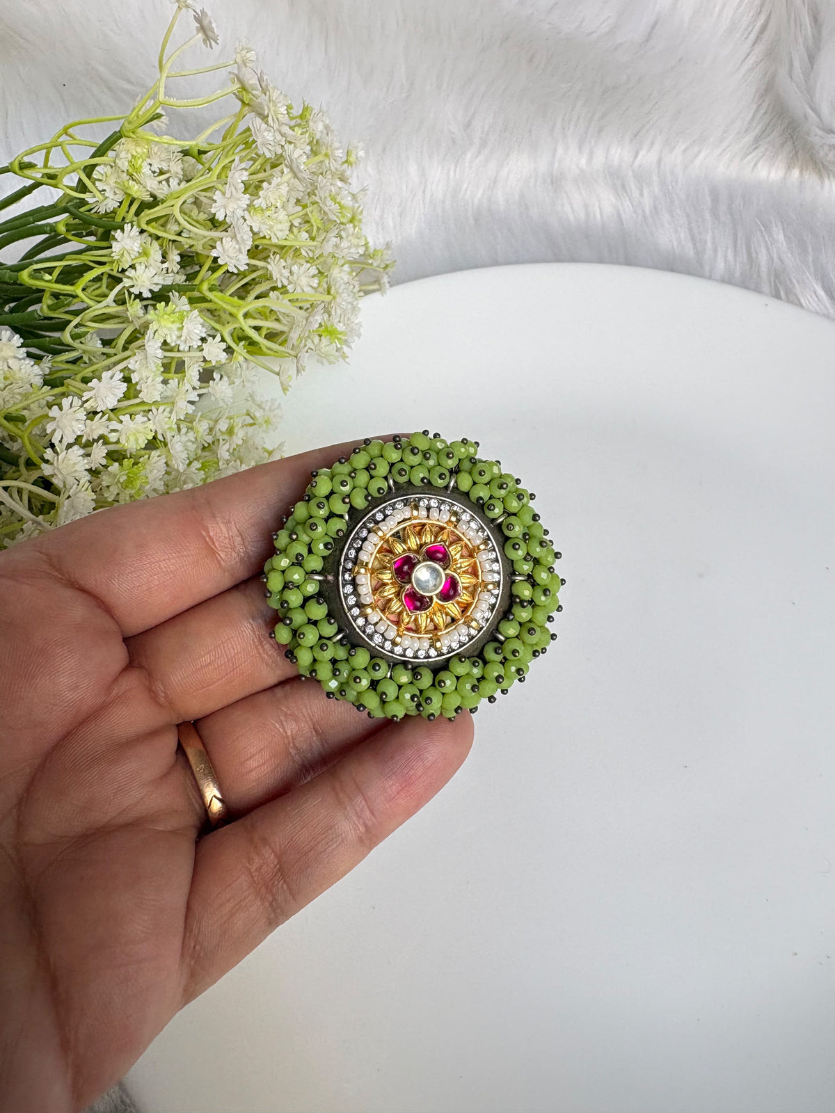 Antique floral Ring🦋