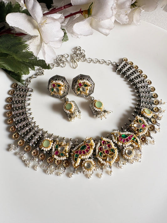 Royal Meenakari Kundan Statement Necklace