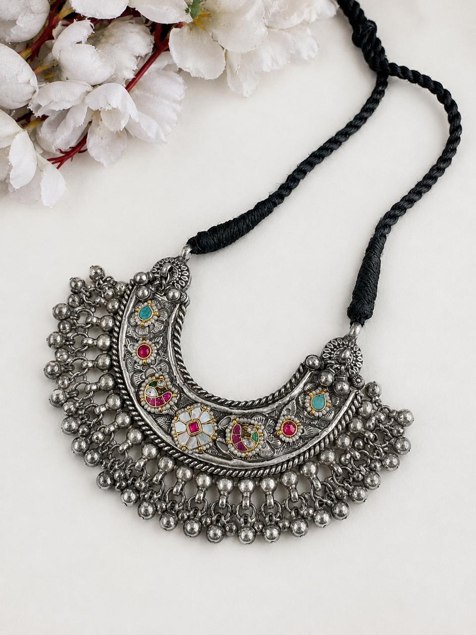 Ethnic Charm Necklace Set
