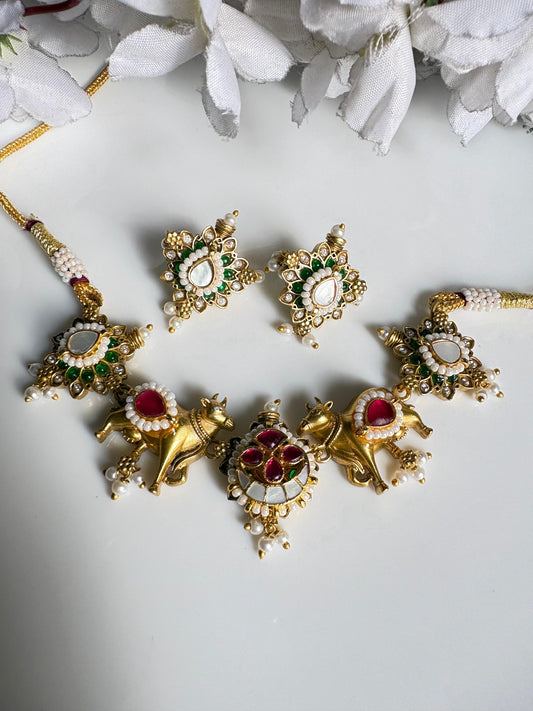 Royal Radiance Kundan Fusion Necklace