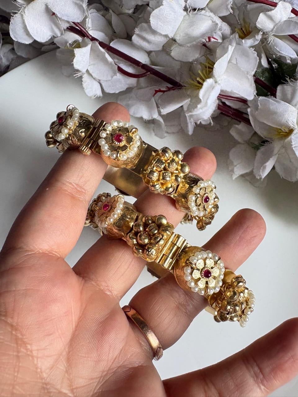 Royal gajra design Fusion Kada