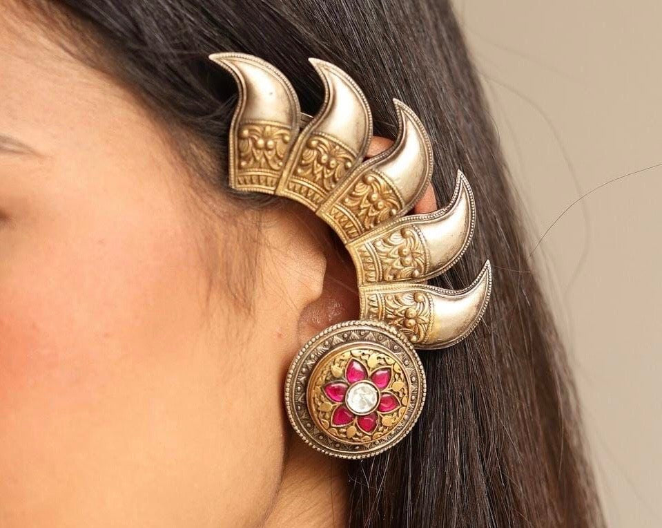 Antique Kundan Style Earrings