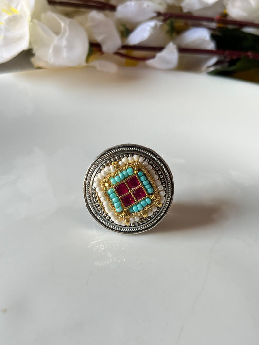 Royal Meenakari  Ring